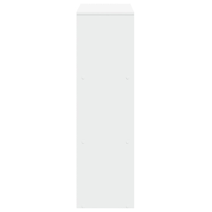 rumdelerreol 3-lags hvid 99x29x99 cm konstrueret træ