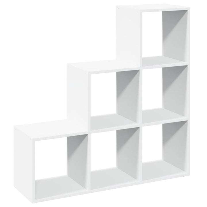 rumdelerreol 3-lags hvid 99x29x99 cm konstrueret træ