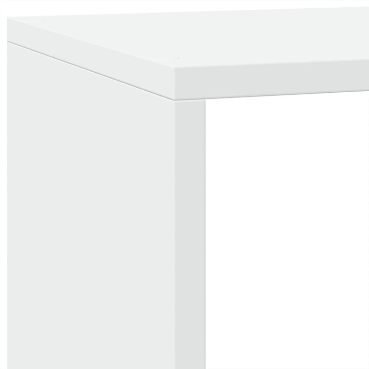 bogreol/rumdeler 137,5x29x103,5 cm konstrueret træ hvid