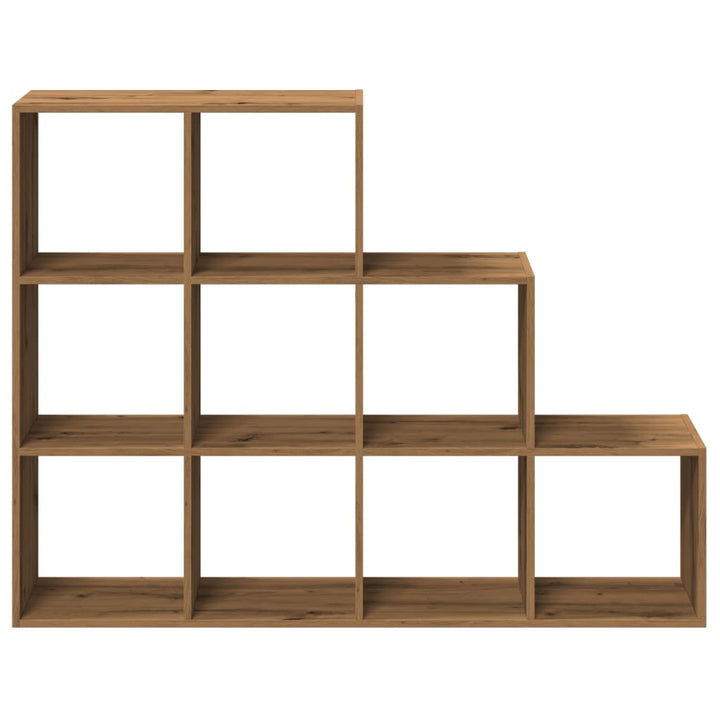 bogreol/rumdeler 137,5x29x103,5 cm konstrueret træ kunsteg
