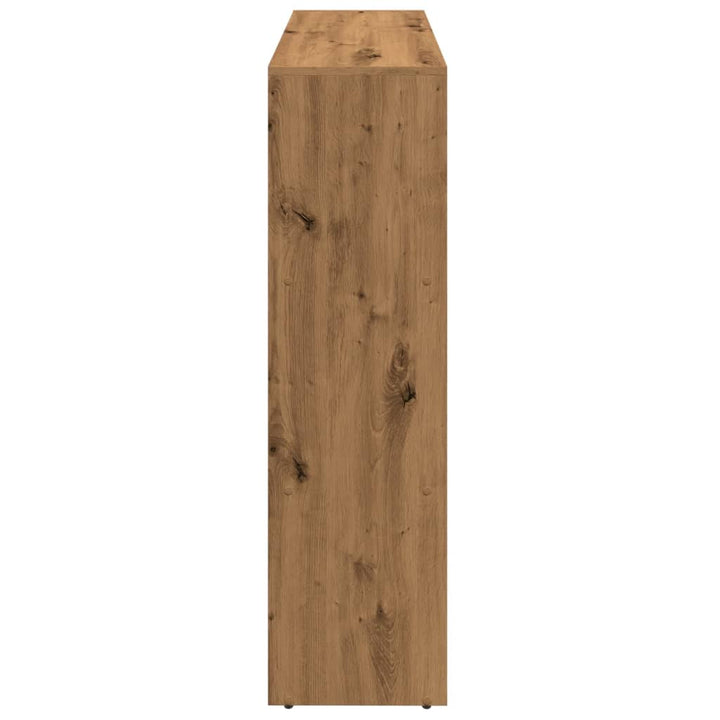 bogreol/rumdeler 137,5x29x103,5 cm konstrueret træ kunsteg
