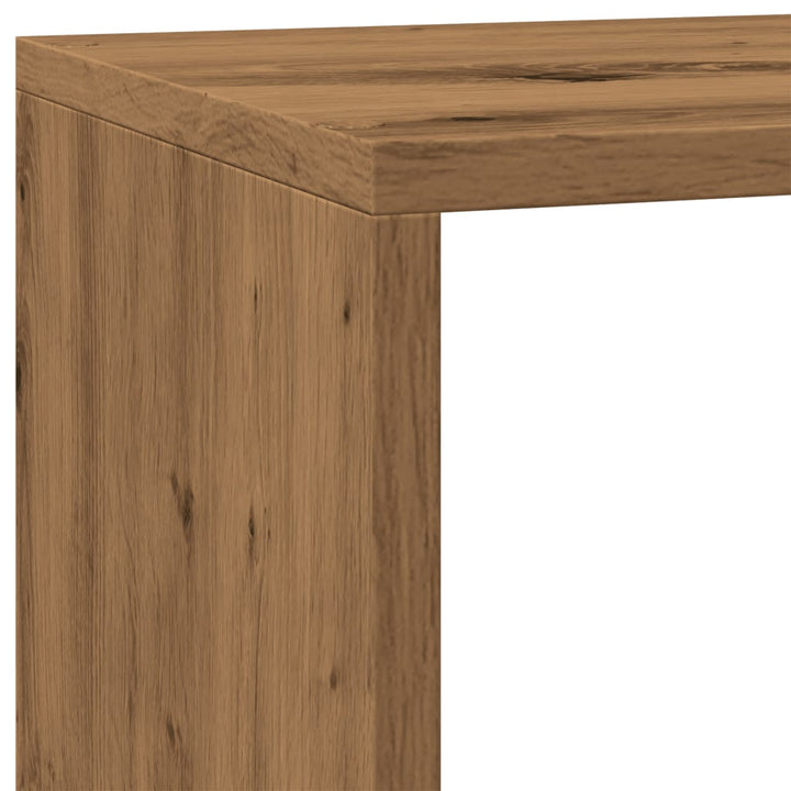 bogreol/rumdeler 137,5x29x103,5 cm konstrueret træ kunsteg
