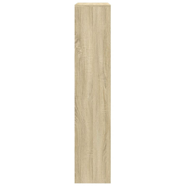 bogreol/rumdeler 143,5x29x143,5 cm konstrueret træ sonoma-eg