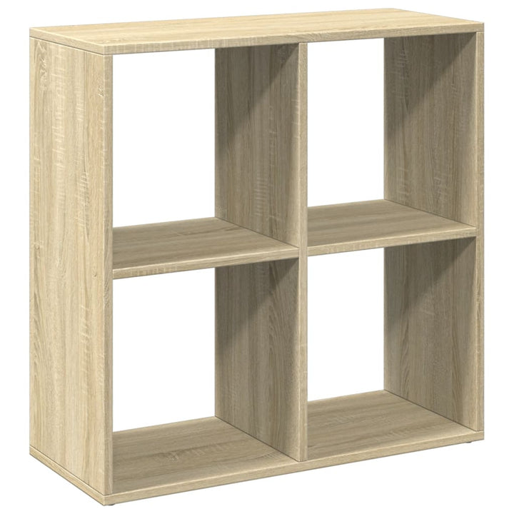 bogreol/rumdeler 69,5x29x69,5 cm konstrueret træ sonoma-eg