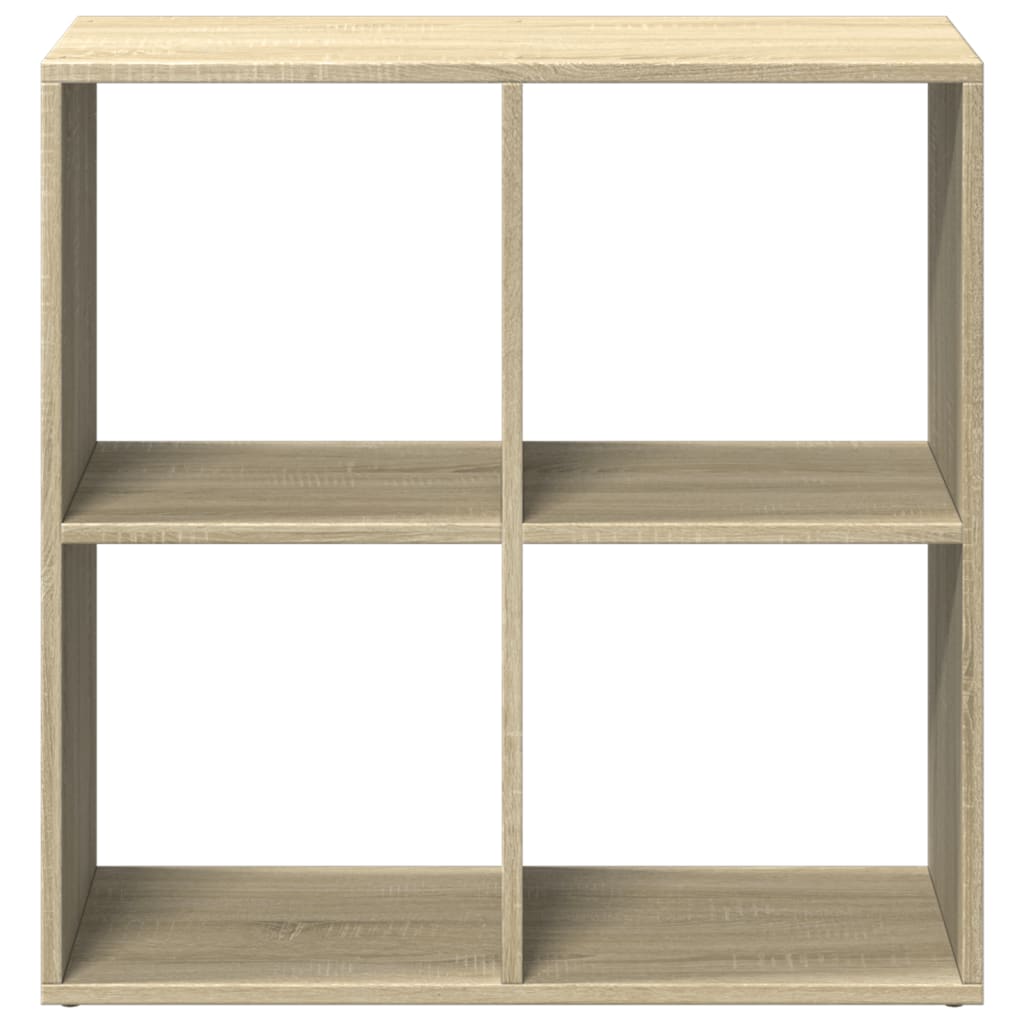 bogreol/rumdeler 69,5x29x69,5 cm konstrueret træ sonoma-eg