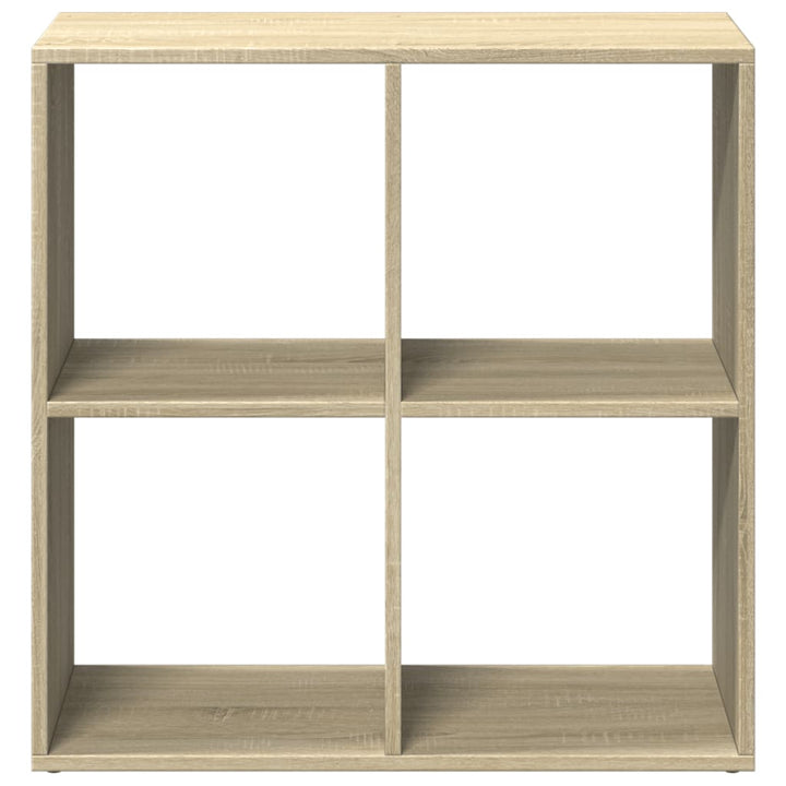 bogreol/rumdeler 69,5x29x69,5 cm konstrueret træ sonoma-eg
