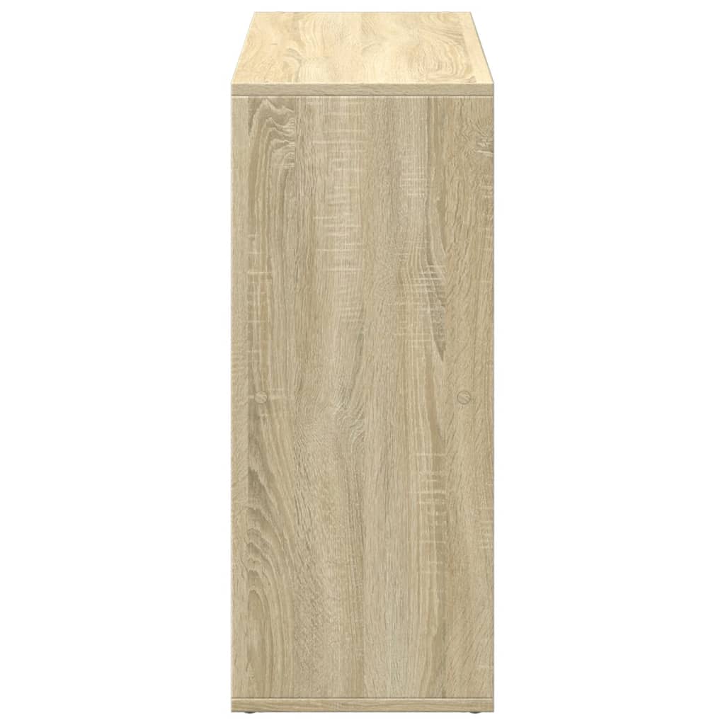 bogreol/rumdeler 69,5x29x69,5 cm konstrueret træ sonoma-eg