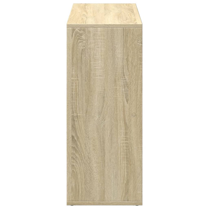 bogreol/rumdeler 69,5x29x69,5 cm konstrueret træ sonoma-eg
