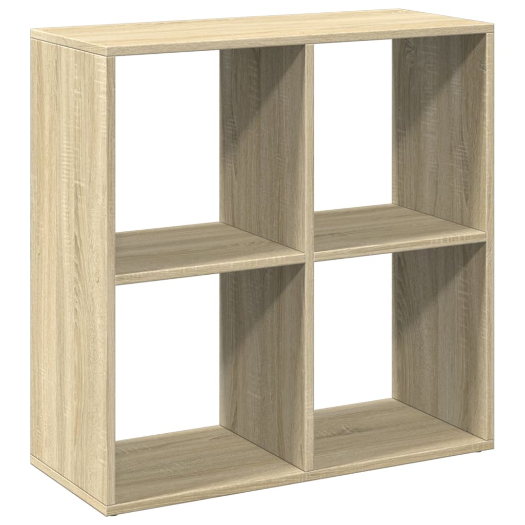 bogreol/rumdeler 69,5x29x69,5 cm konstrueret træ sonoma-eg