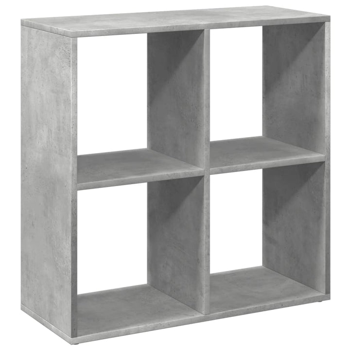 bogreol/rumdeler 69,5x29x69,5 cm konstrueret træ betongrå