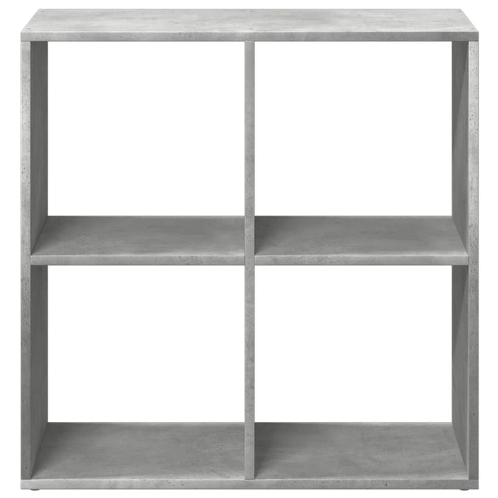 bogreol/rumdeler 69,5x29x69,5 cm konstrueret træ betongrå