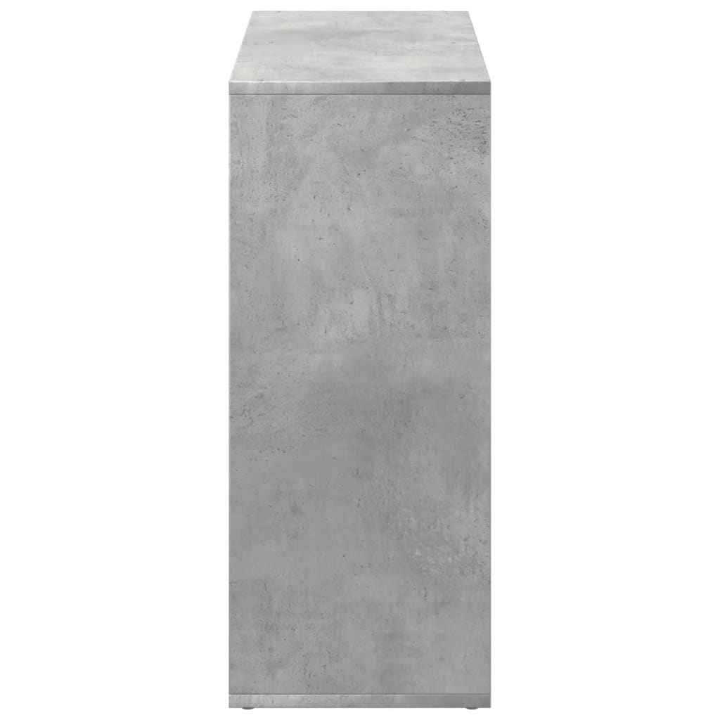 bogreol/rumdeler 69,5x29x69,5 cm konstrueret træ betongrå