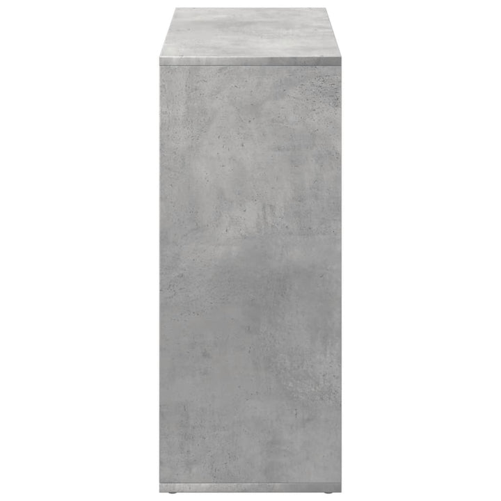 bogreol/rumdeler 69,5x29x69,5 cm konstrueret træ betongrå