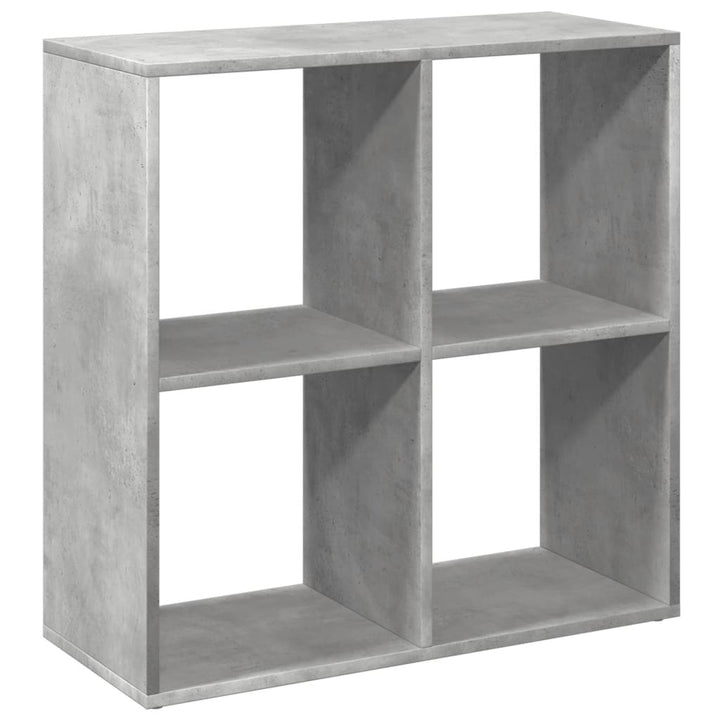 bogreol/rumdeler 69,5x29x69,5 cm konstrueret træ betongrå
