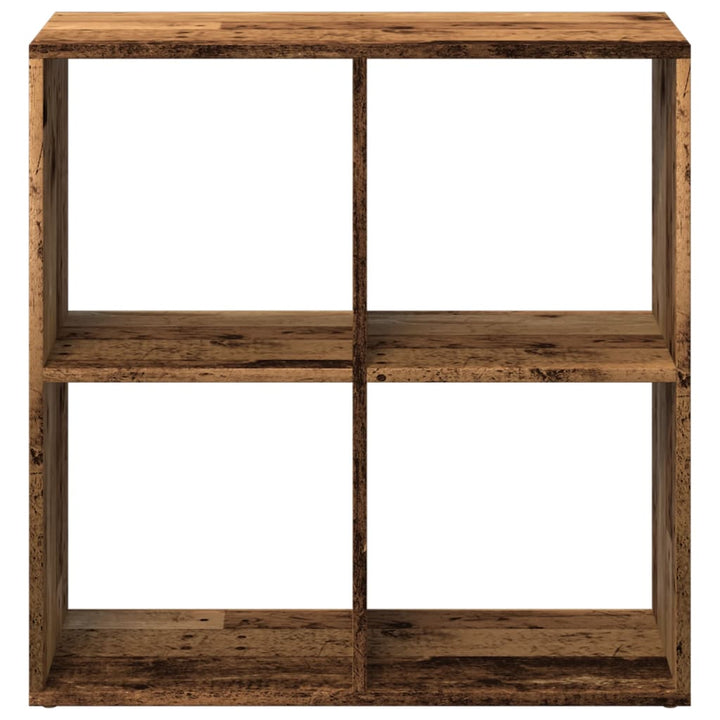bogreol/rumdeler 69,5x29x69,5 cm konstrueret træ antikt træ
