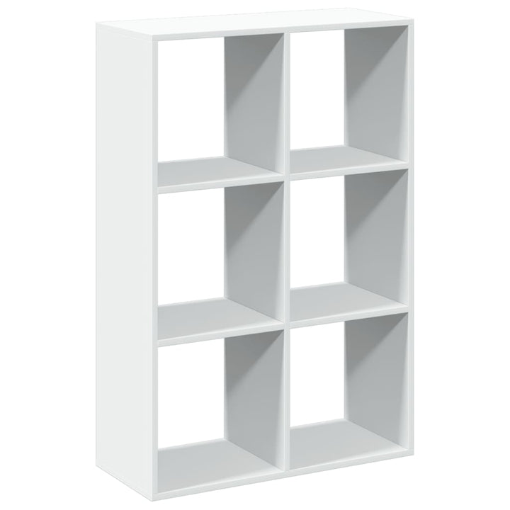 bogreol/rumdeler 69,5x29x103,5 cm konstrueret træ hvid