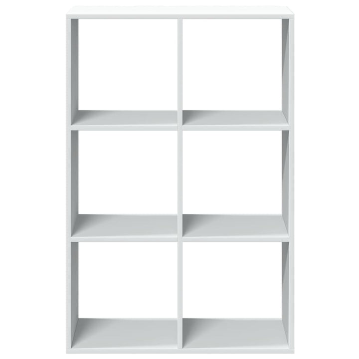bogreol/rumdeler 69,5x29x103,5 cm konstrueret træ hvid