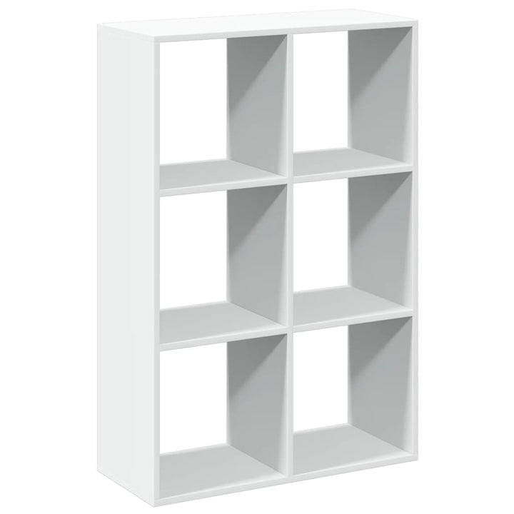bogreol/rumdeler 69,5x29x103,5 cm konstrueret træ hvid