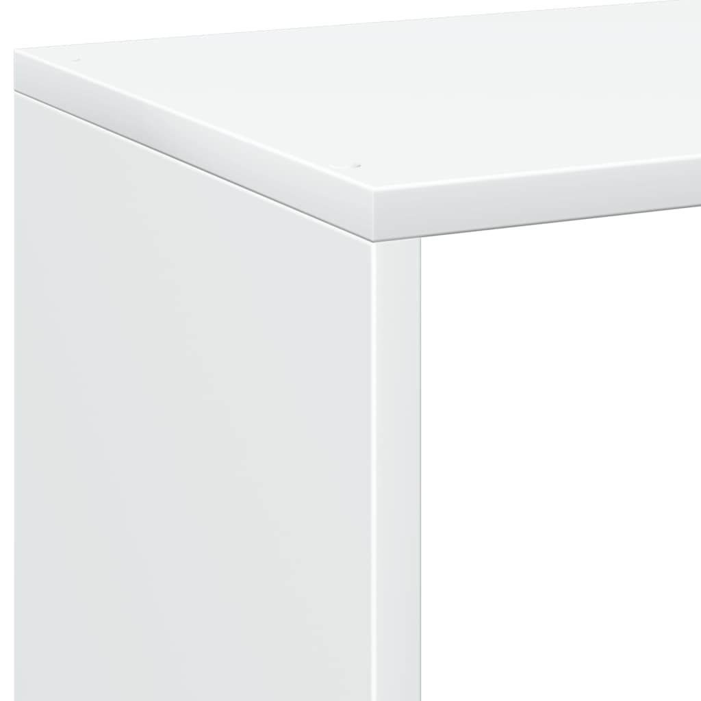 bogreol/rumdeler 69,5x29x103,5 cm konstrueret træ hvid
