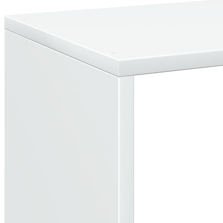bogreol/rumdeler 69,5x29x103,5 cm konstrueret træ hvid