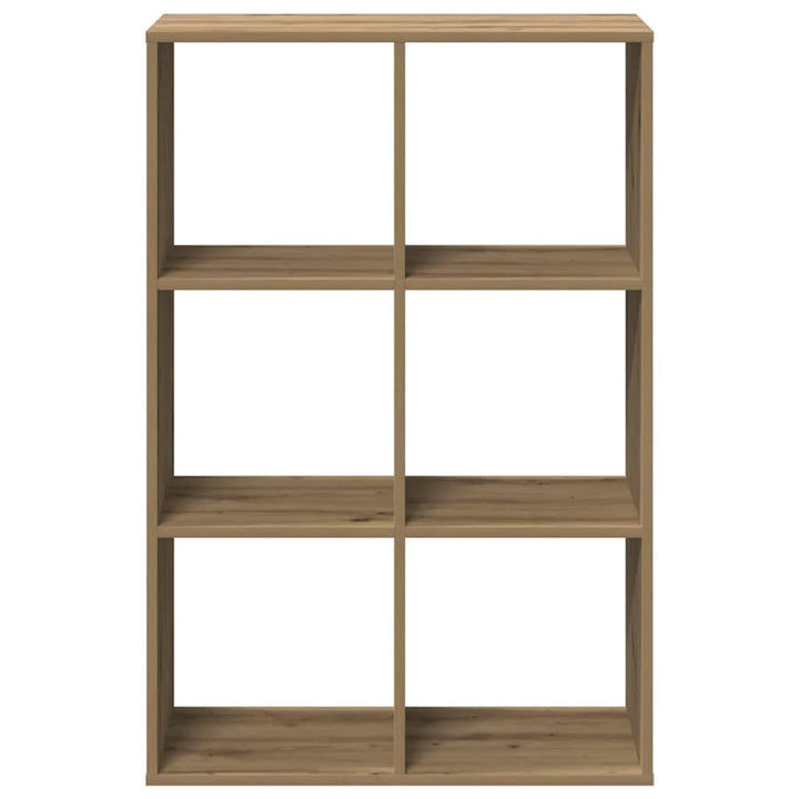bogreol/rumdeler 69,5x29x103,5 cm konstrueret træ kunsteg