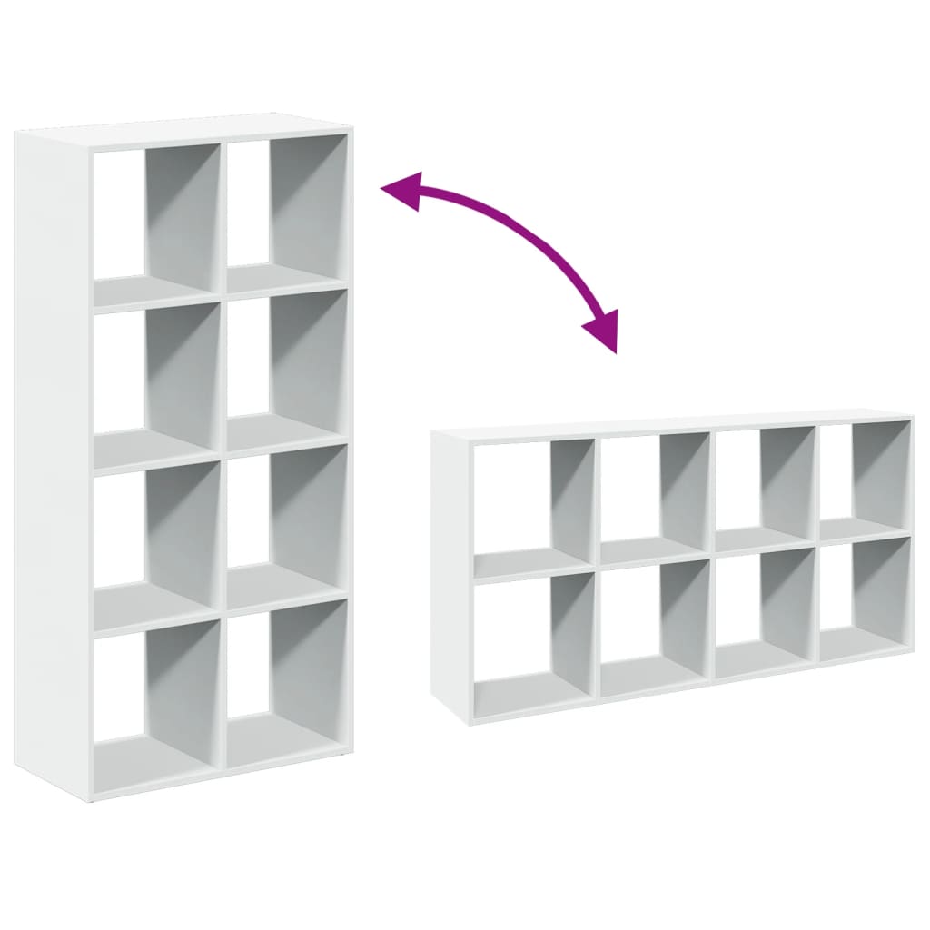 rumdelerreol hvid 69,5x29x137,5 cm konstrueret træ