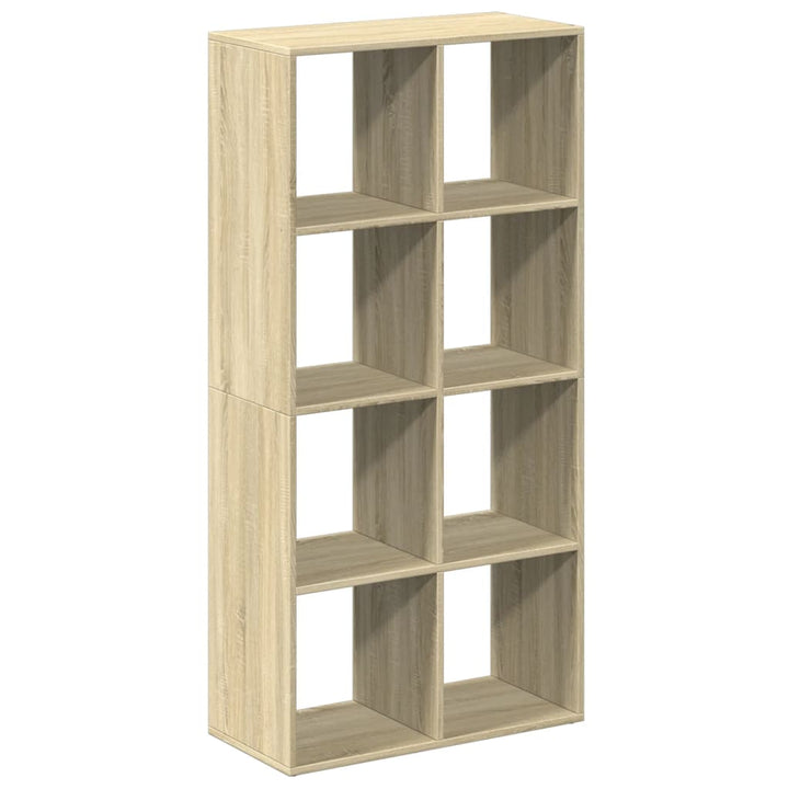 bogreol/rumdeler 69,5x29x137,5 cm konstrueret træ sonoma-eg