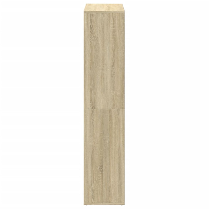 bogreol/rumdeler 69,5x29x137,5 cm konstrueret træ sonoma-eg