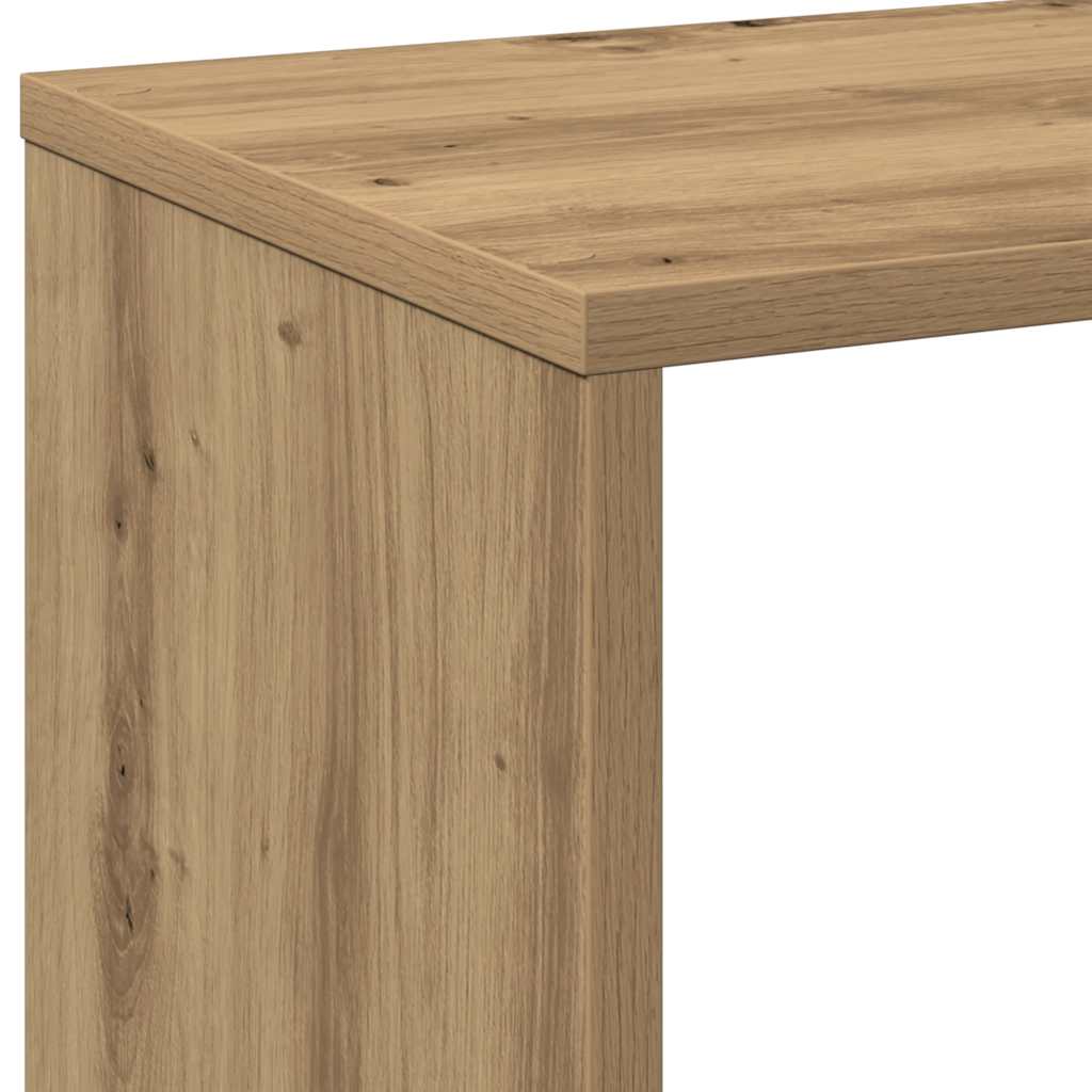 bogreol/rumdeler 69,5x29x137,5 cm konstrueret træ kunsteg