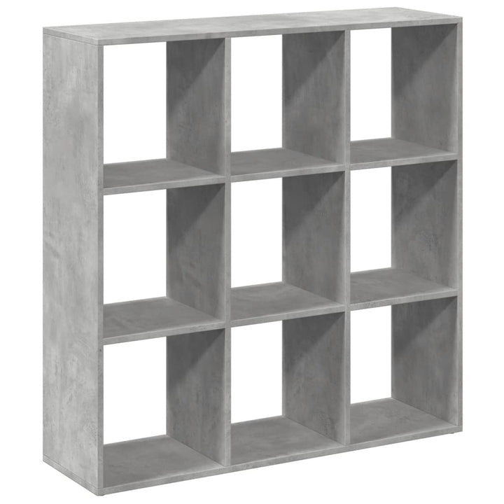 bogreol/rumdeler 102x29x103,5 cm konstrueret træ betongrå