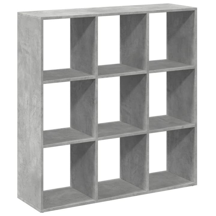 bogreol/rumdeler 102x29x103,5 cm konstrueret træ betongrå