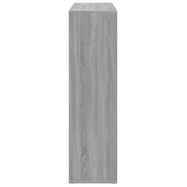 bogreol/rumdeler 102x29x103,5 cm konstrueret træ grå sonoma-eg