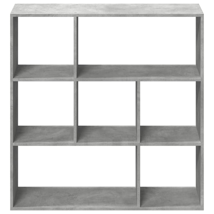 bogreol/rumdeler 102x29x103,5 cm konstrueret træ betongrå