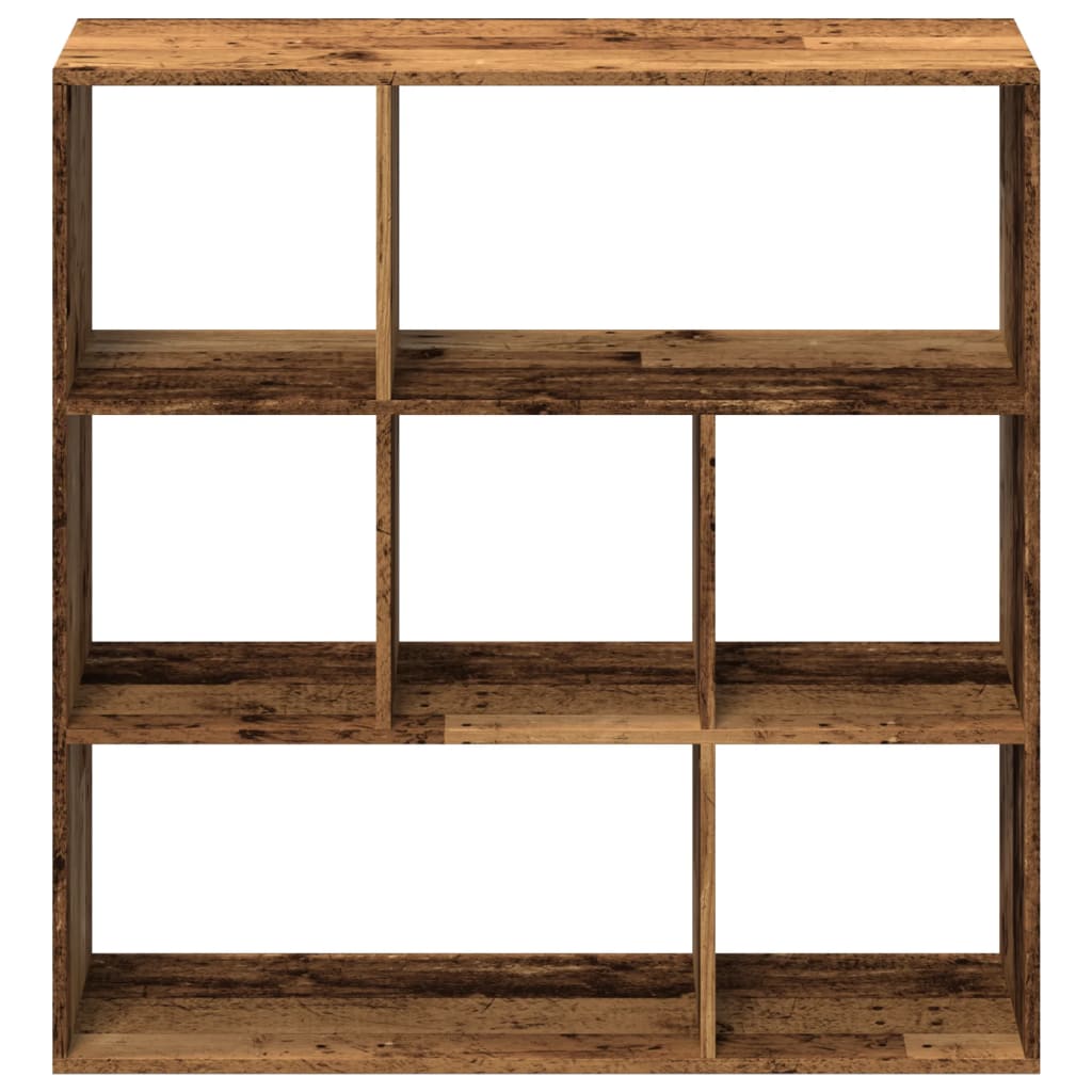 bogreol/rumdeler 102x29x103,5 cm konstrueret træ antikt træ