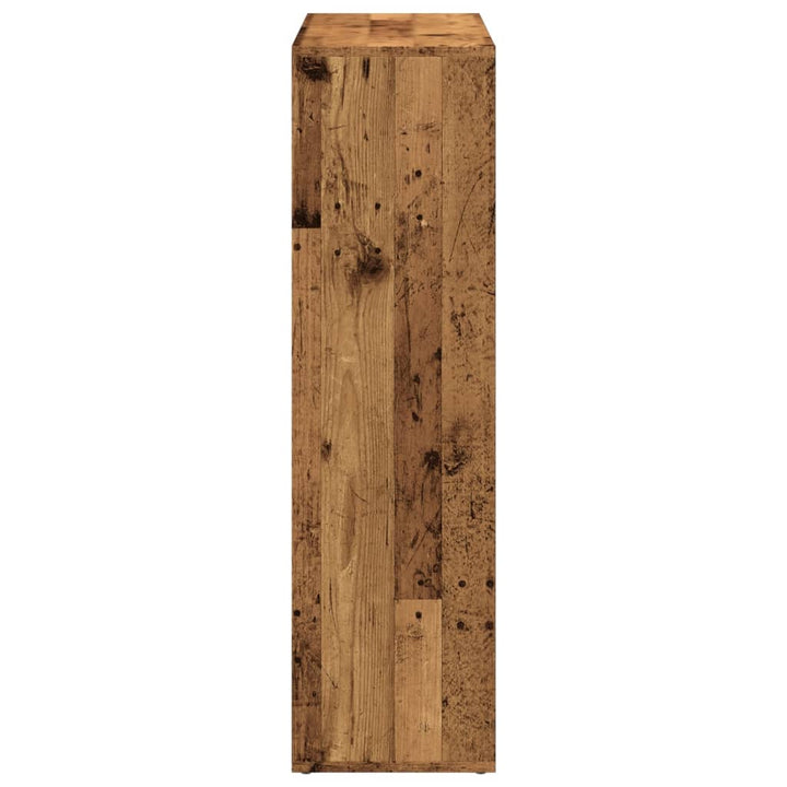 bogreol/rumdeler 102x29x103,5 cm konstrueret træ antikt træ