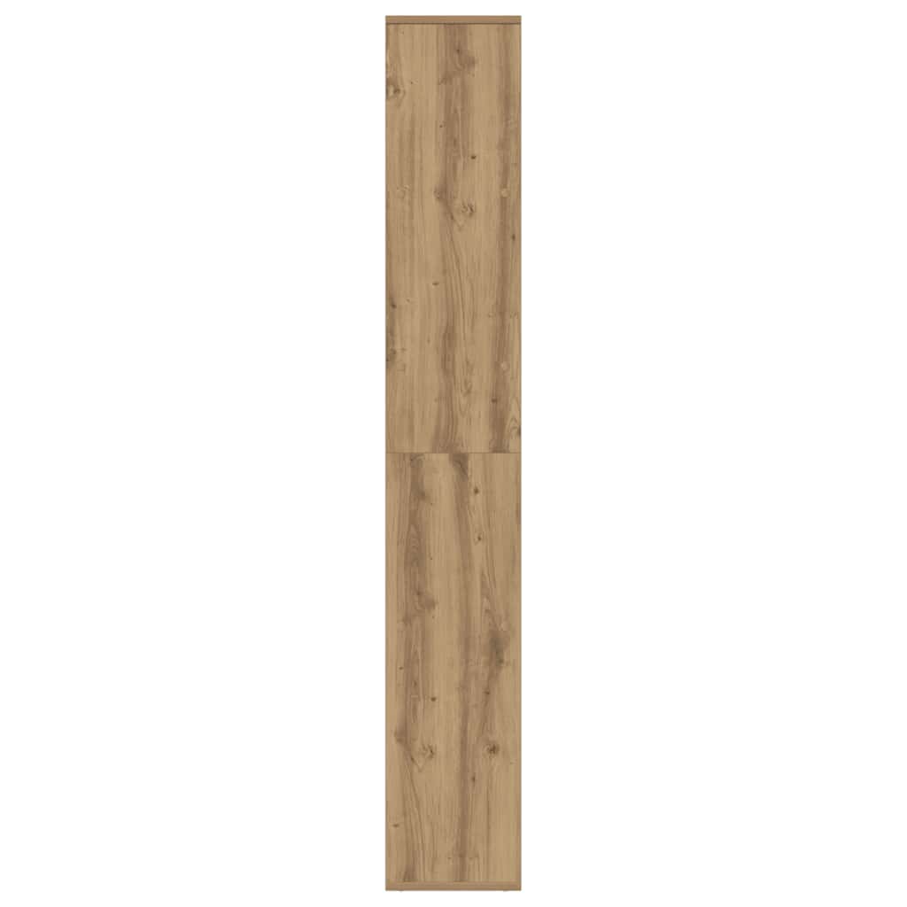 bogreol/rumdeler 67x25x161,5 cm konstrueret træ kunsteg