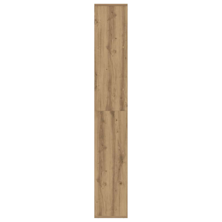 bogreol/rumdeler 67x25x161,5 cm konstrueret træ kunsteg