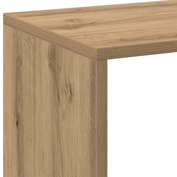 bogreol/rumdeler 67x25x161,5 cm konstrueret træ kunsteg