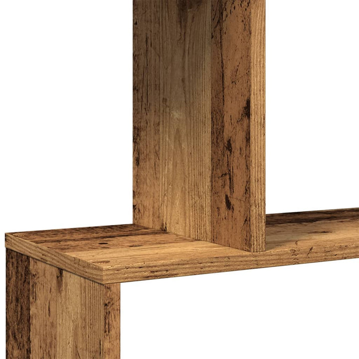 bogreol/rumdeler 70x24x193 cm 6 niveauer konstrueret træ