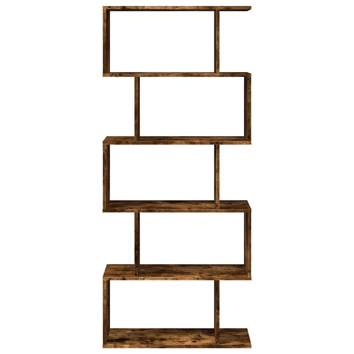 bogreol/rumdeler 70x24x161 cm 5 niveauer konstrueret træ