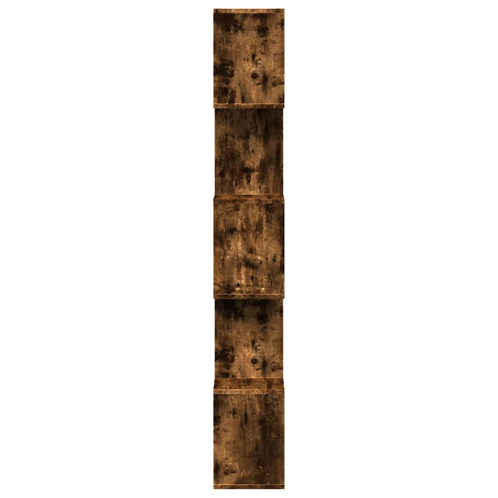 bogreol/rumdeler 70x24x161 cm 5 niveauer konstrueret træ