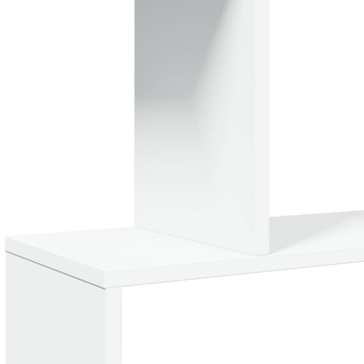 rumdelerreol 4-lags hvid 70x24x129 cm konstrueret træ