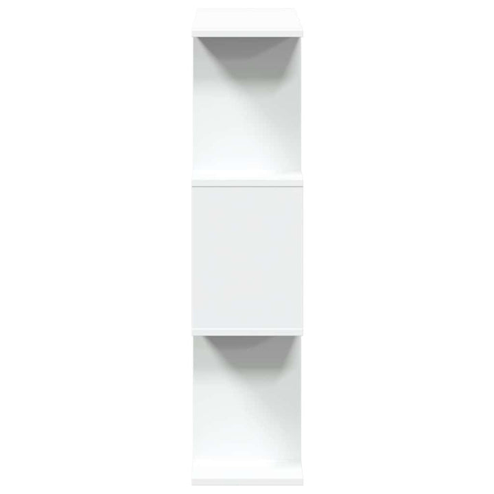rumdelerreol 3-lags hvid 70x24x97 cm konstrueret træ