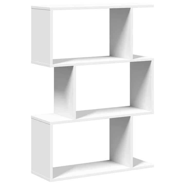 rumdelerreol 3-lags hvid 70x24x97 cm konstrueret træ