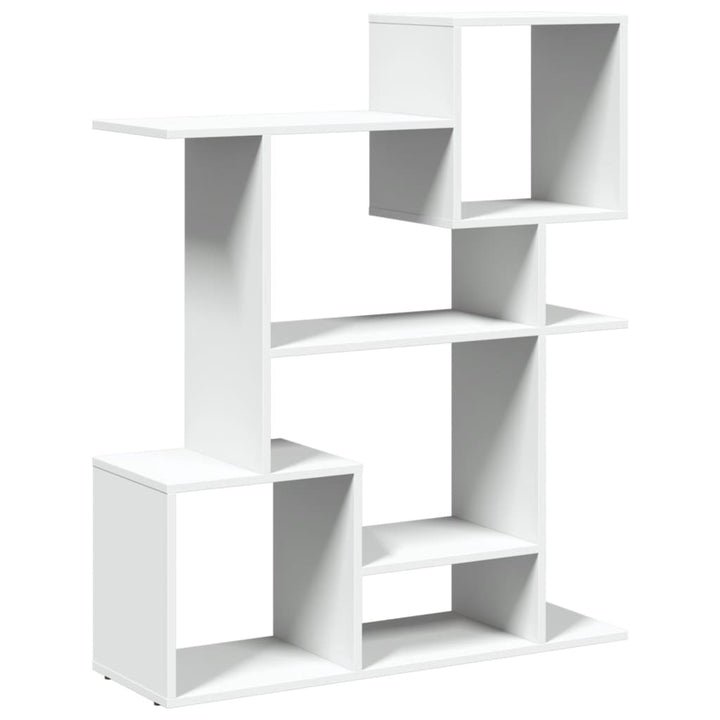 bogreol/rumdeler 92x29x112 cm konstrueret træ hvid