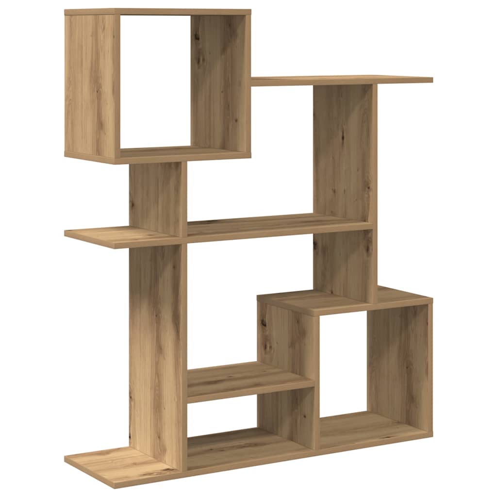 bogreol/rumdeler 92x29x112 cm konstrueret træ kunsteg