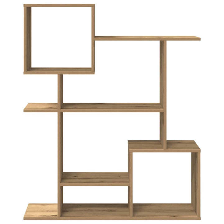bogreol/rumdeler 92x29x112 cm konstrueret træ kunsteg