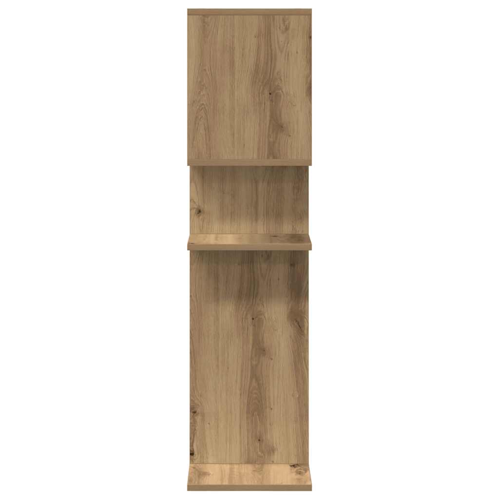 bogreol/rumdeler 92x29x112 cm konstrueret træ kunsteg
