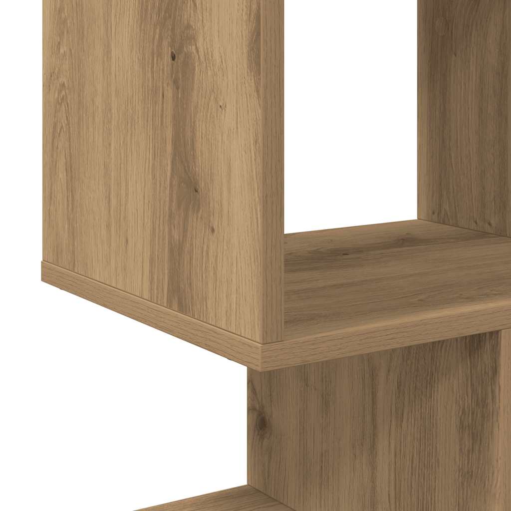 bogreol/rumdeler 92x29x112 cm konstrueret træ kunsteg