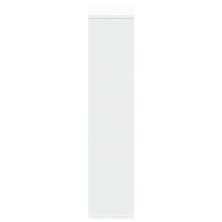 bogreol hvid 63x20x90 cm konstrueret træ